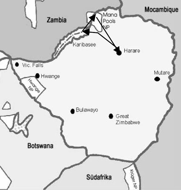 Zimbabwe Reise Bausteine